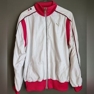 Puma Lightweight Jacket Medium Pink White